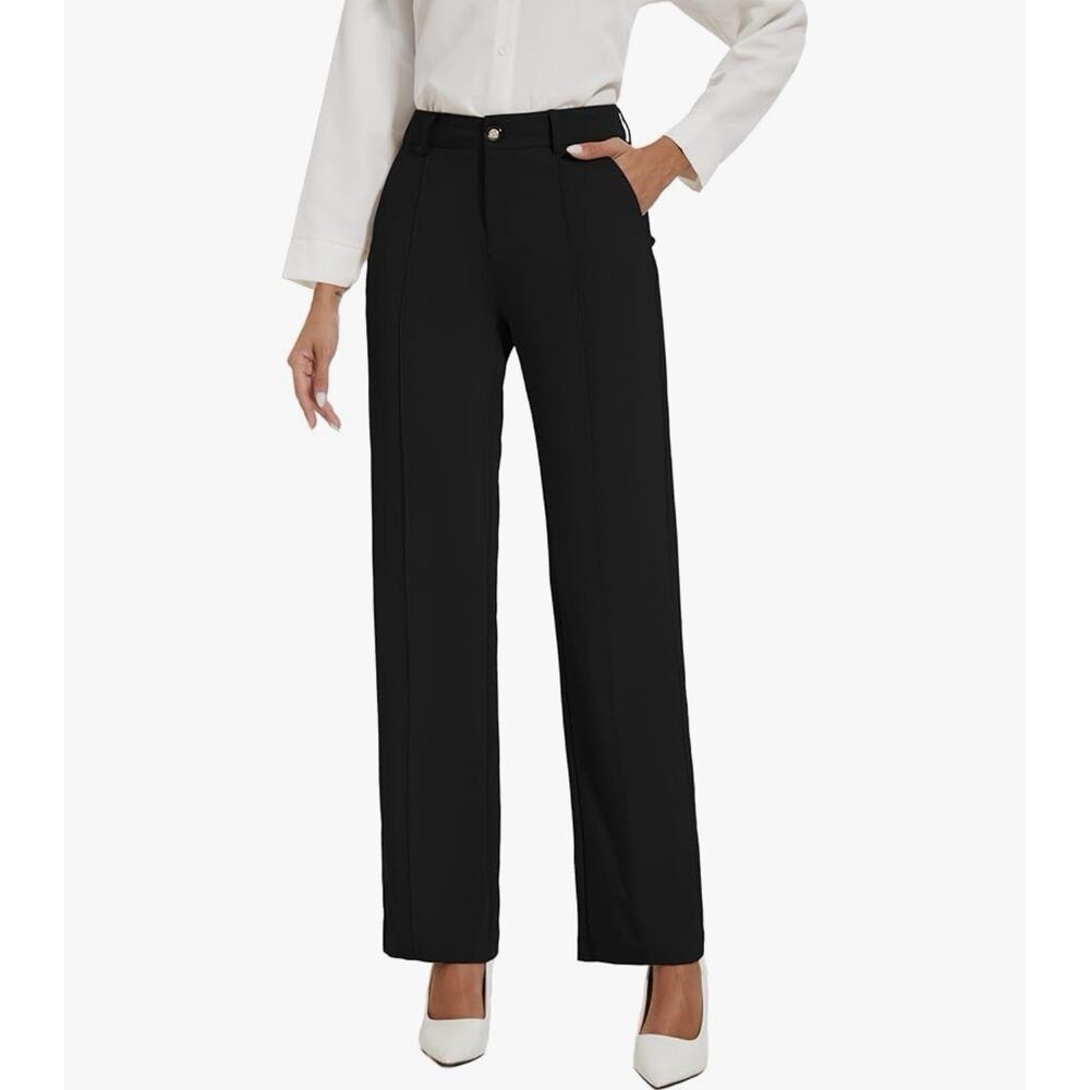KICZOY Womens Dress Pants Stretchy Business Casual Work Straight Leg Size 10